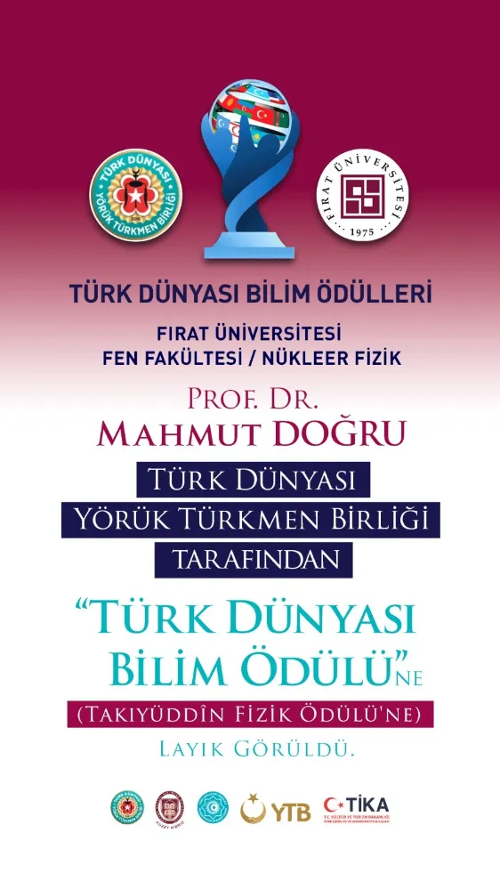 TÜRK DÜNYASI BİLİM ÖDÜLLERİ SAHİBİNİ BULDU.