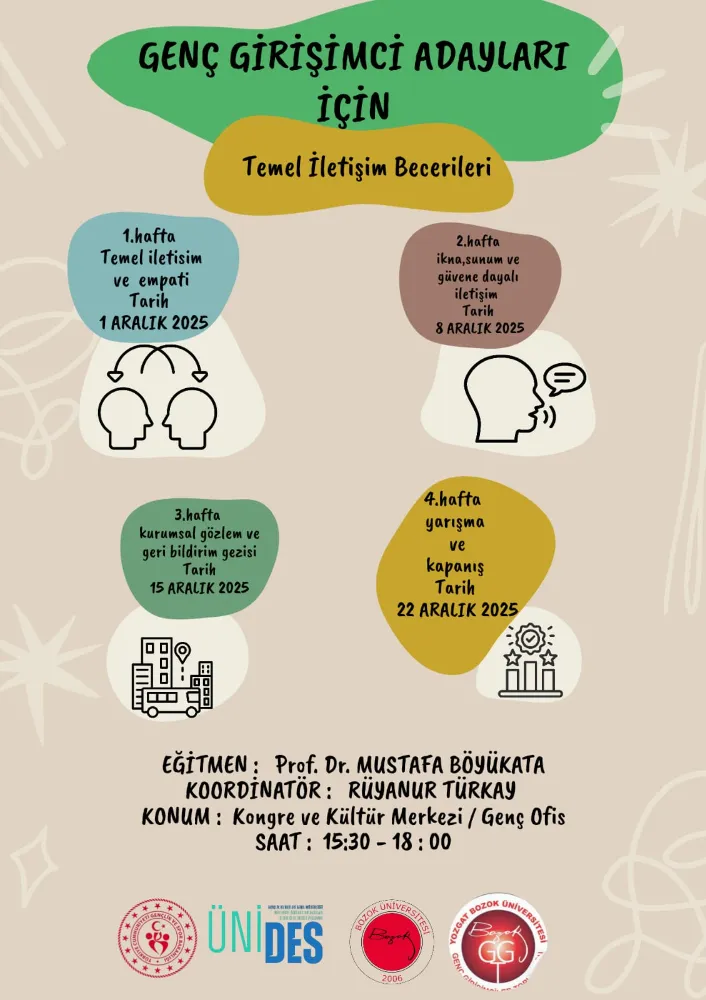 ÜNİDES PROJESİ ARALIK AYINDA GERÇEKLEŞTİRİLECEK.