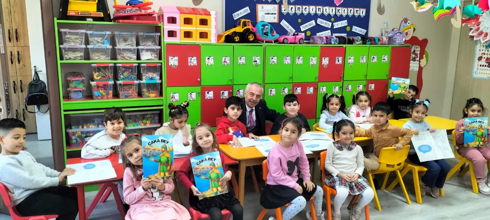 YAZAR ERTEKİN OKUL ÖNCESİ ÇOCUKLARLA BULUŞTU